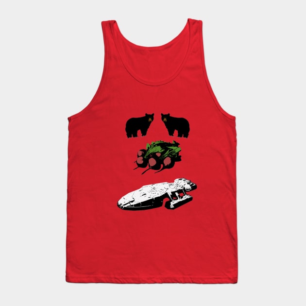 Bears, Beets, Battlestar Galactica Tank Top by steven pate custom art